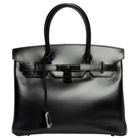 hermes chai birkin 30|Hermes black leather bags.